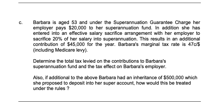 a. Briefly discuss the guidelines for the tax