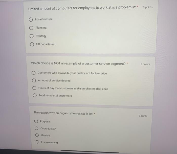 Limited amount of computers for employees to work