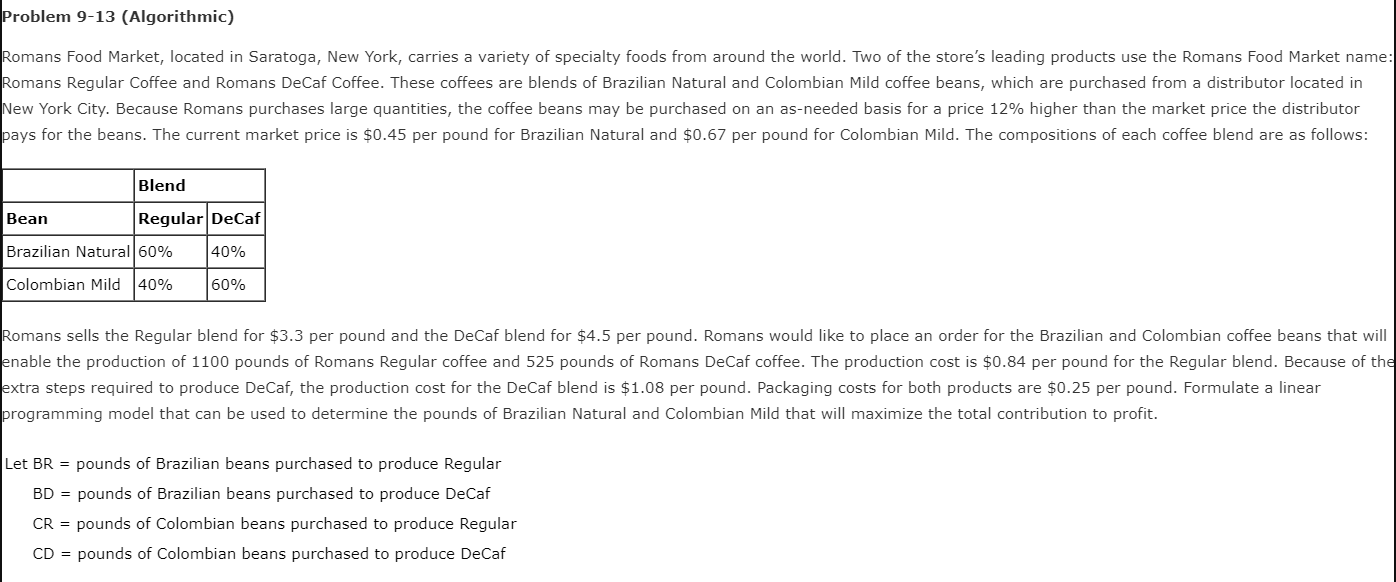 how to find optimal solution? Problem 9-13