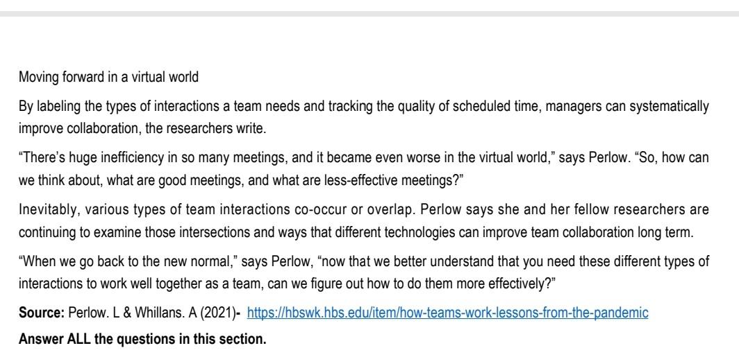 FORMATIVE ASSESSMENT 1 [100 Marks] How Teams