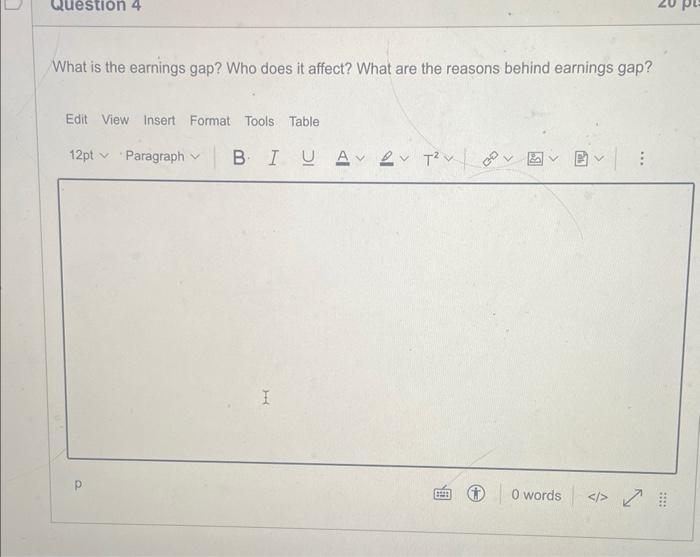 What is the earnings gap? Who does it affect?