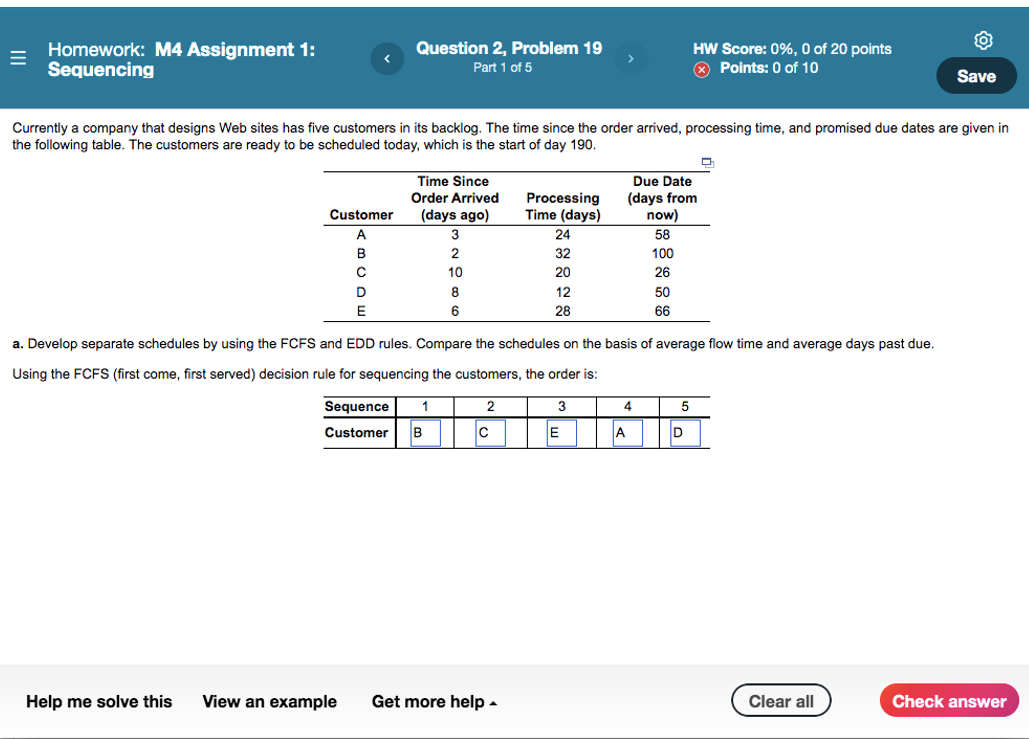 1.) Using FCFS ( first come first served)