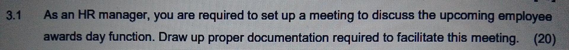 Business Communication 3.1 As an HR manager, you