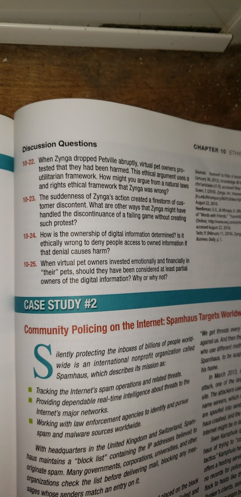 please I need help with the first case study. 322