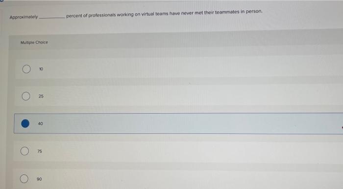 Approximately percent of professionals working on