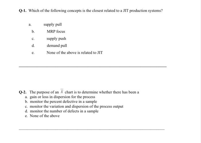 Q-1. Which of the following concepts is the