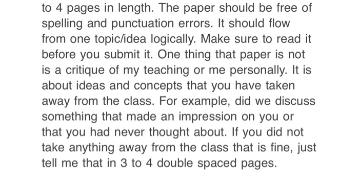 to 4 pages in length. The paper should be free of