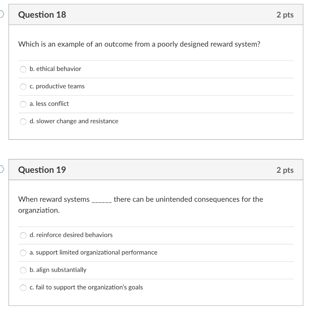 3 Question 18 2 pts Which is an example of an