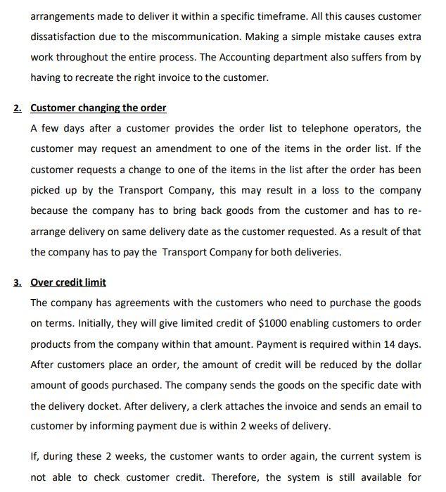 Case study (above) Description - The current