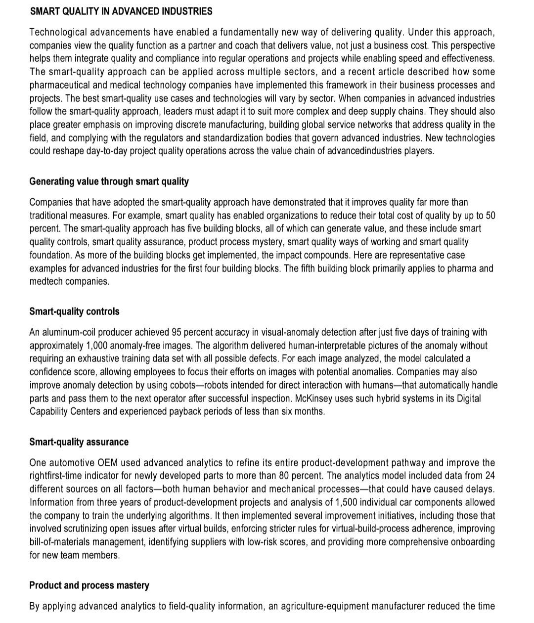 1. Please read through the case study and answer