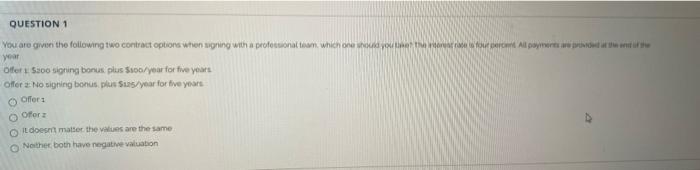 QUESTION 1 You are given the following two