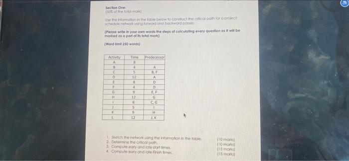 Section One 150% of the tota mak the the