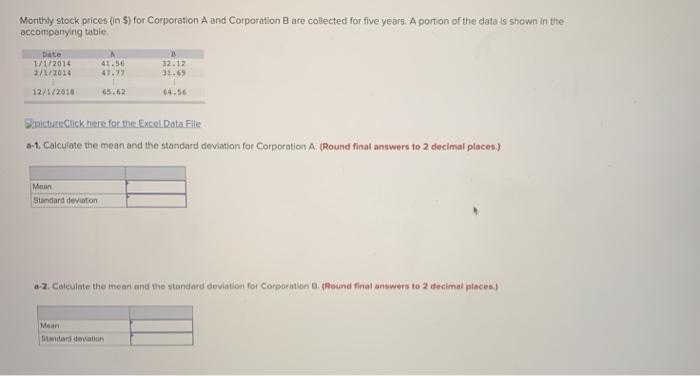 b. Which corporation had the higher average stock