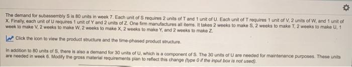 Week 4 6 Item 1 Lead Time (weeks) N 5 6 7 S Gross