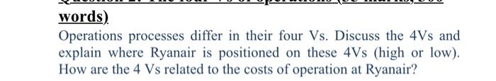 Operations strategy at Ryanair The two most