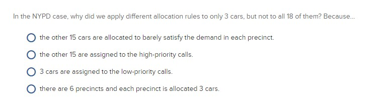 In the NYPD case, why did we apply different