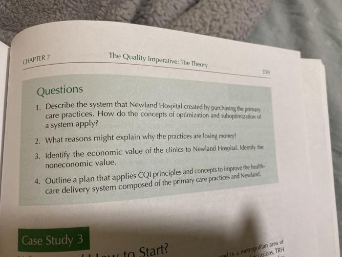 question number 3 The Quality Imperative: The