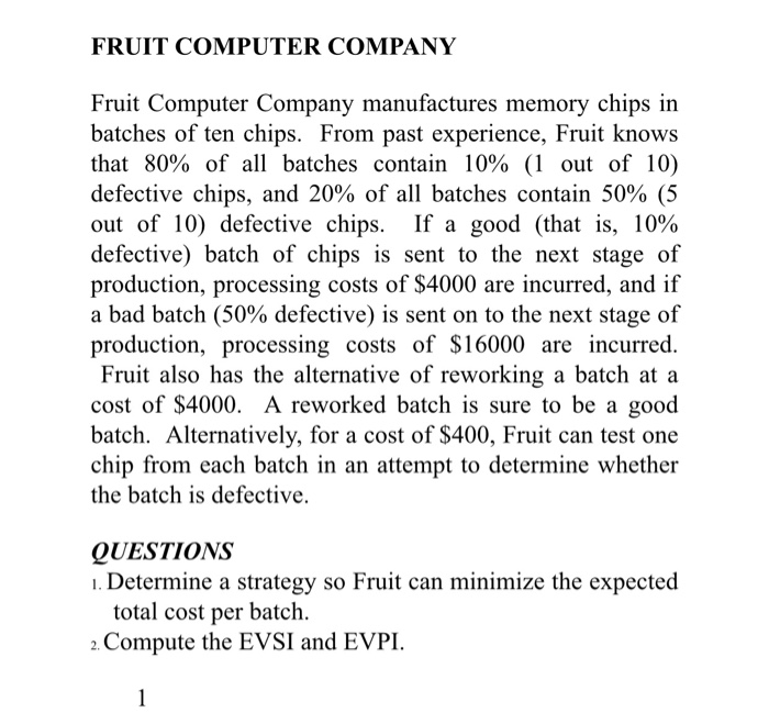 FRUIT COMPUTER COMPANY Fruit Computer Company