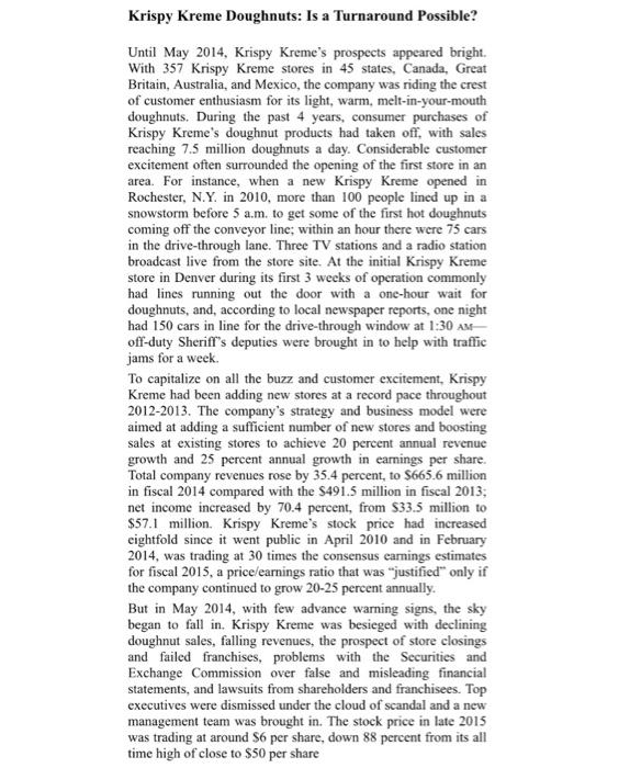 What does a SWOT analysis reveal about Krispy