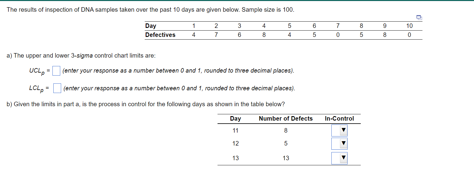 The results of inspection of DNA samples taken