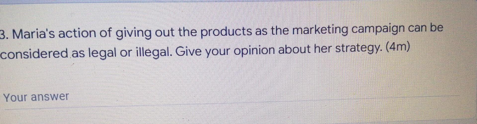 Question 3 Maria is the senior IT executive in