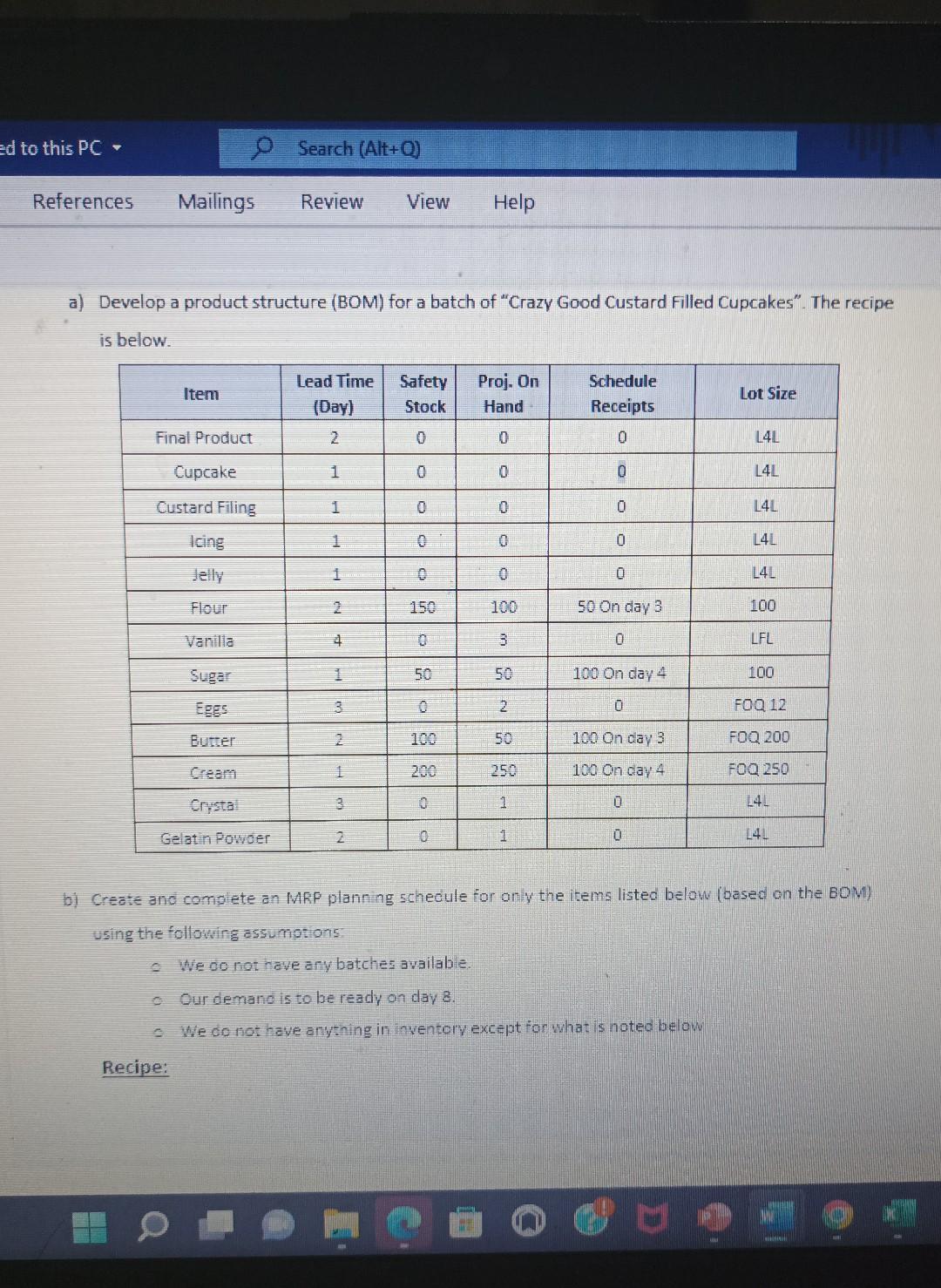 ed to this PC, O Search (Alt+0) References