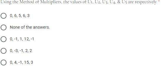 The following LP model represents the