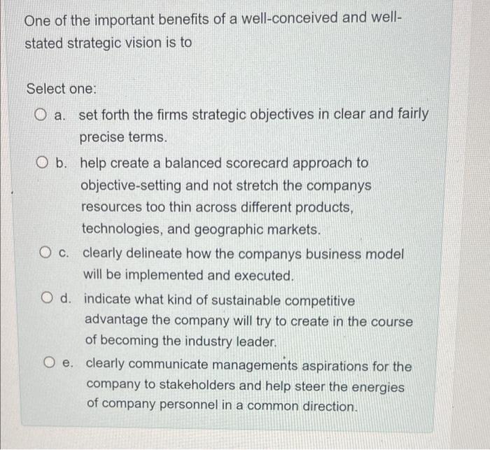 Which of the following is the result of a