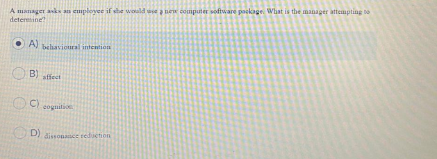 what is the right answer? A manager asks an