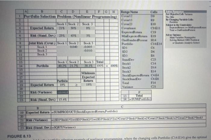 8.6. Reconsider the portfolio selection example,