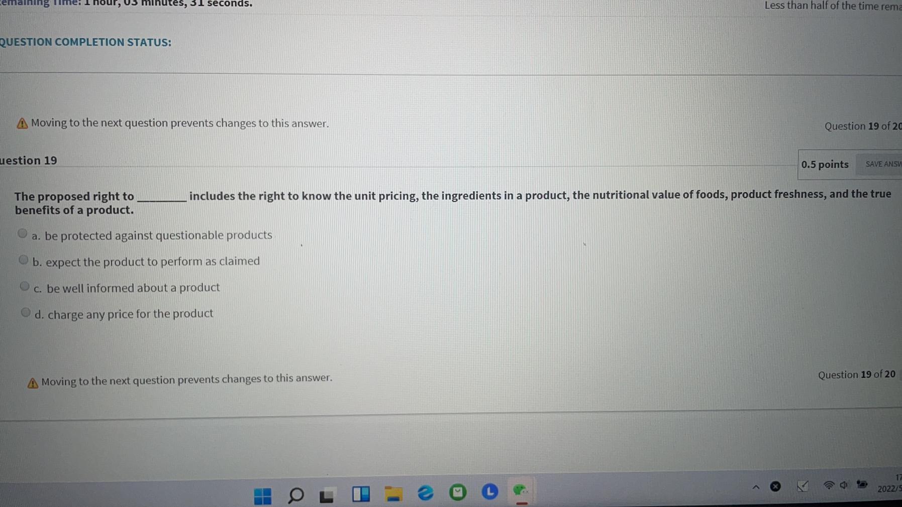 emaining Time: T, 5 minutes, 31 seconds. Less