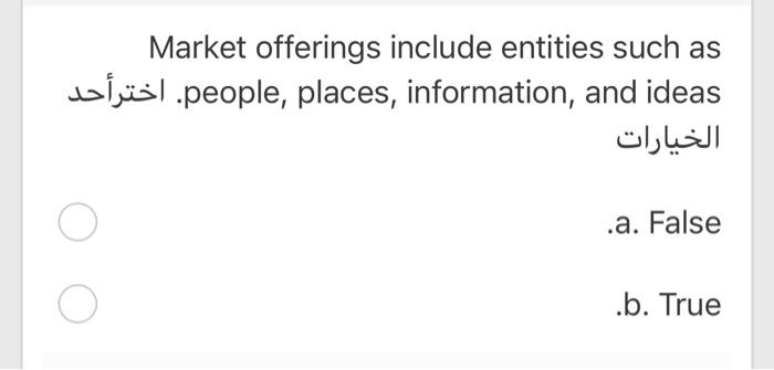 Market offerings include entities such as