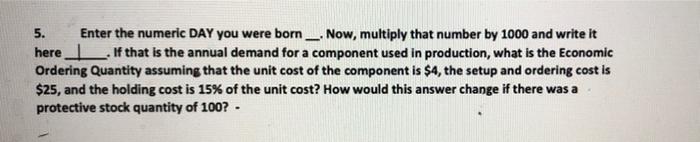 have the number be 4 in both of these, thanks 5.