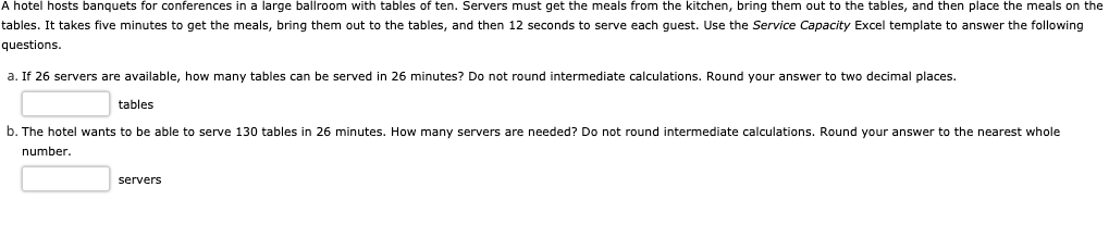 A hotel hosts banquets for conferences in a large