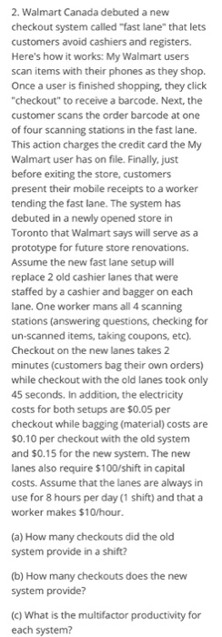 2. Walmart Canada debuted a new checkout system