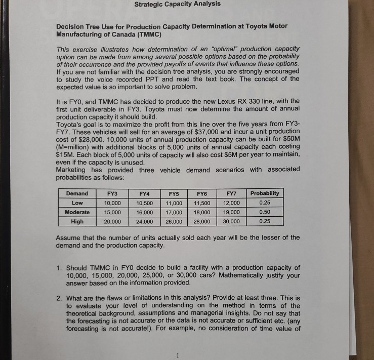 I do not understand question 1. Strategic