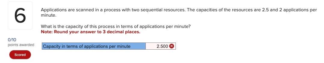 Applications are scanned in a process with two