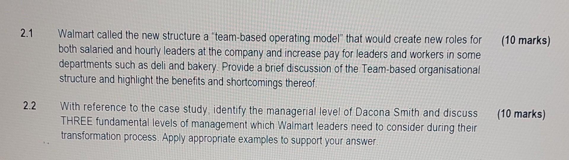 Read the case study and answer ALL the question