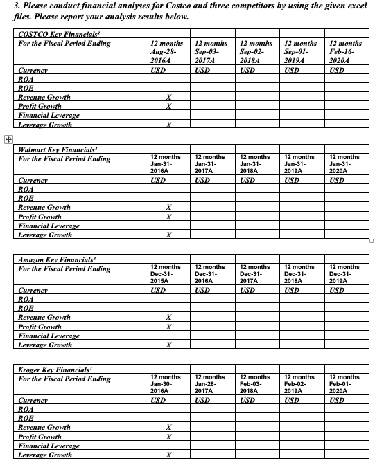 Please fill in #3 using information found below.
