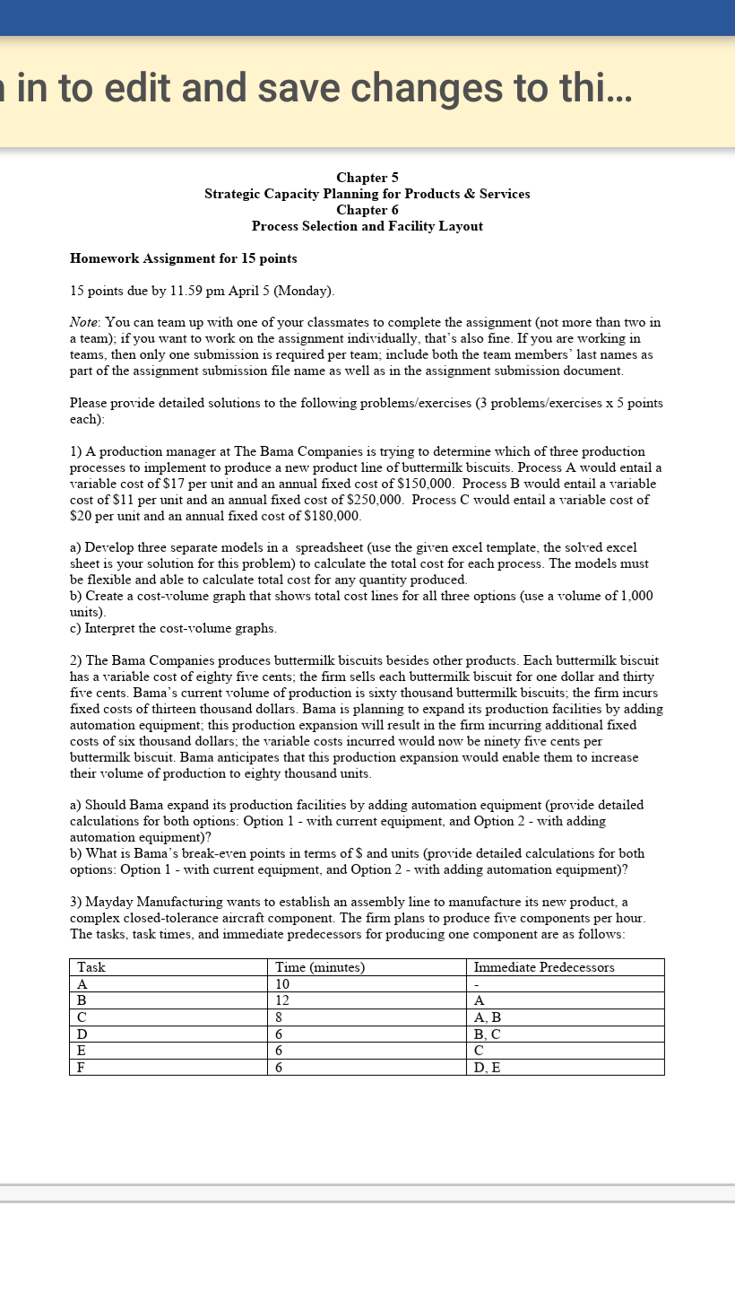 plz solve everything in to edit and save changes