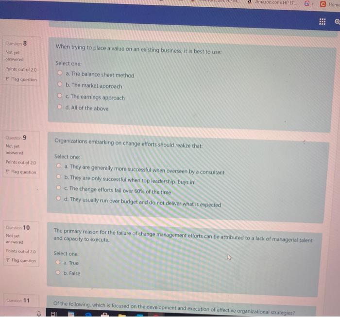 d Amazon.com. HP LT Home Q Osestion 8 When trying