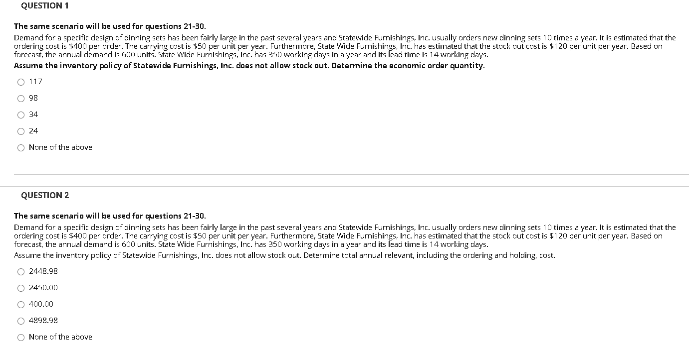 Please help with the following QUESTION 1 The