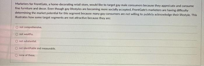 Marketers for FrontGate, a home-decorating retail