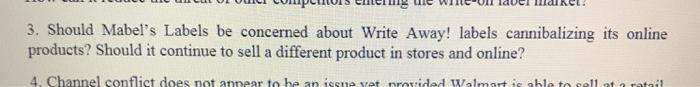 3. Should Mabel's Labels be concerned about Write