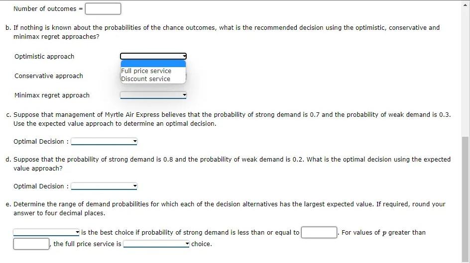 14. Problem 13-09 (Algorithmic) Myrtle Air