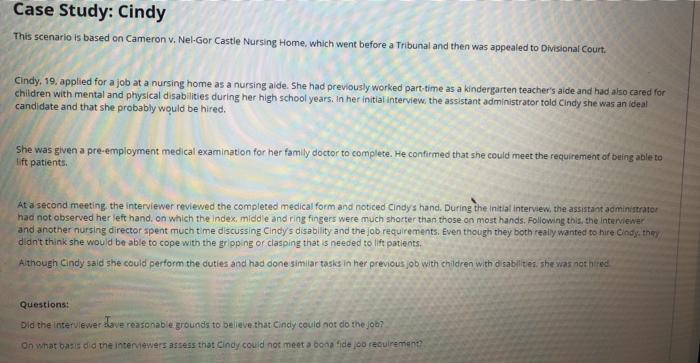 Recruitment & Selection - Assignment #2 Case