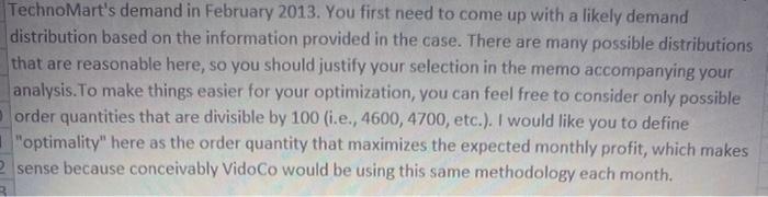 how would this question be modeled in excel using