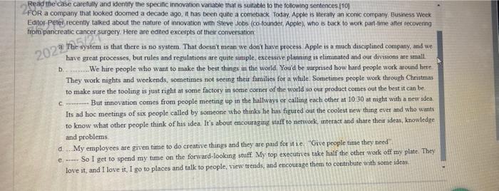 2Read Read the case carefully and identify the