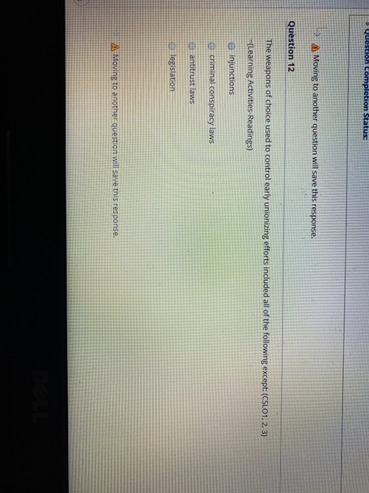 Question completion Status: H AN Moving to