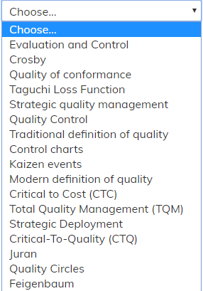 Choose... Choose... Evaluation and Control Crosby
